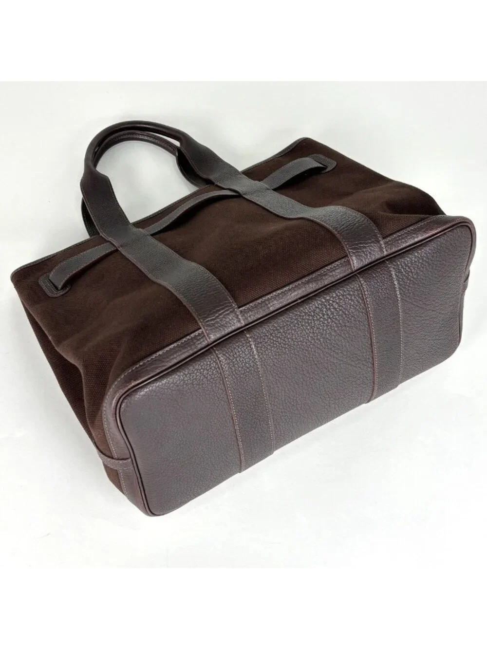 Hermes Petite Ceinture MM Tote Canvas Brown